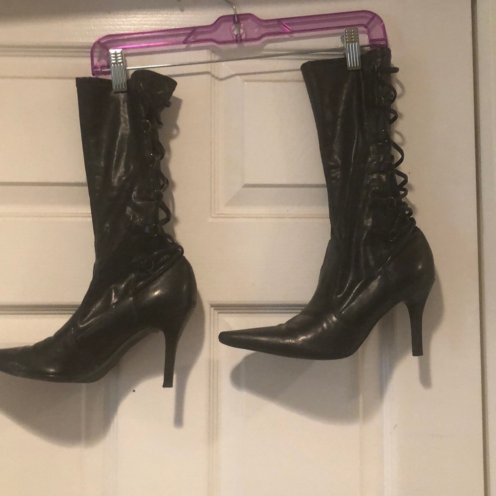 Shin length boots